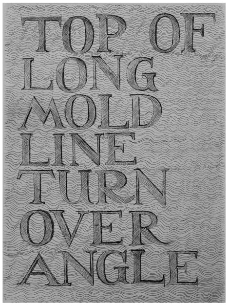 Etching "Top of Long Mold Line"